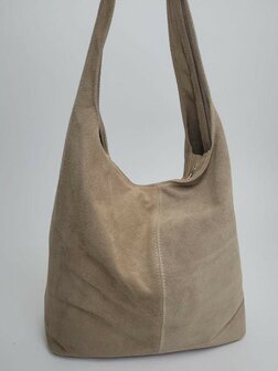 Klassieke shopper van su&egrave;deleder